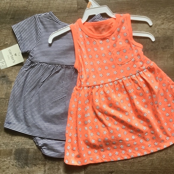 Carter's Other - NWT Carter’s 2 pc Dress Romper Set 12 Months